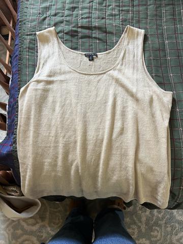 Linen knit top