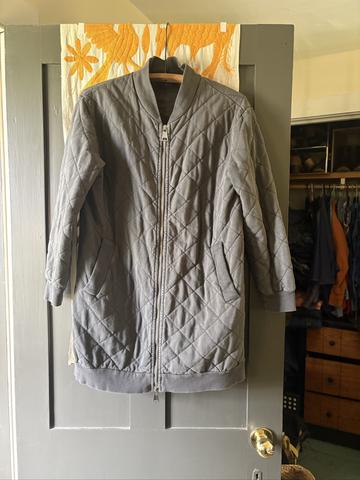 long quilted jacket