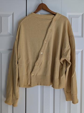 Boheme Asymmetrical Cotton Cardigan