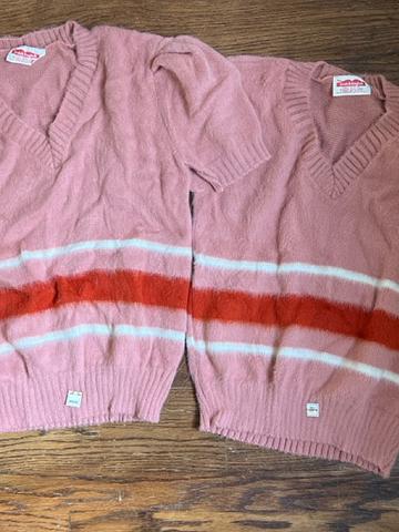 Vintage vtg pink short sleeve sweater small/med