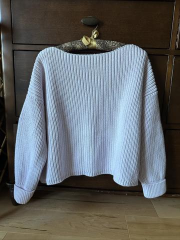 100% cotton Boatneck sweater