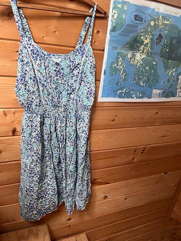 Blue floral dress
