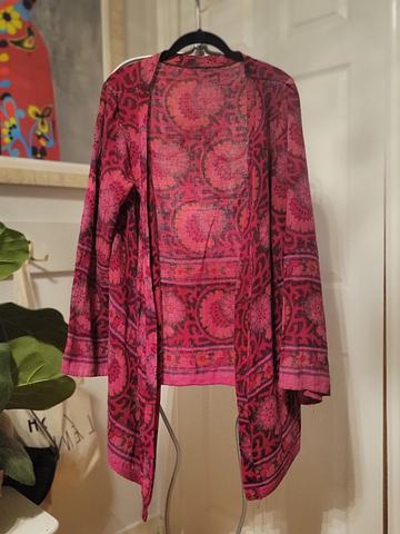 Cotton Block Print Jacket