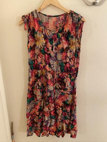 Floral drawstring dress