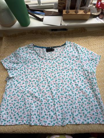 Teal Cherry Tee