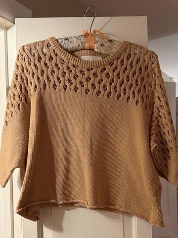 Loose Lace Sweater Top
