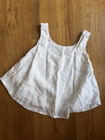 White Linen Swing Top