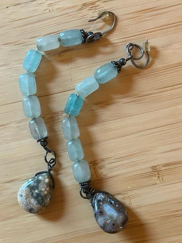 Glass bead earrings