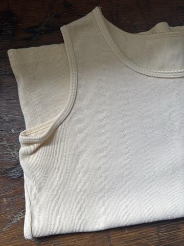 Butter yellow pointelle tank