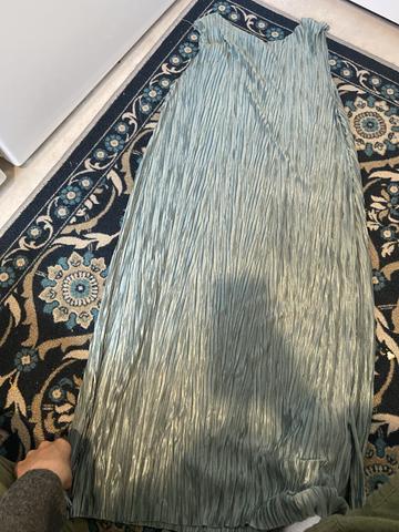 Crinkly Green Dress