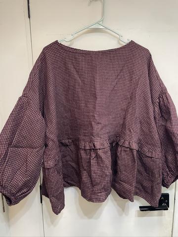 Plum pistachio ochre top