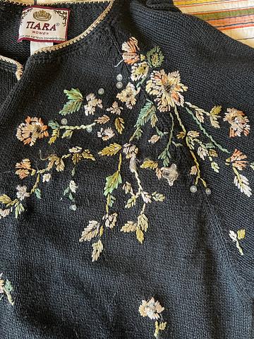 Embroidered sweater