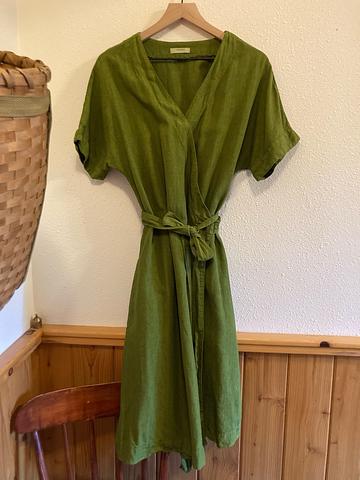 Wrap linen dress