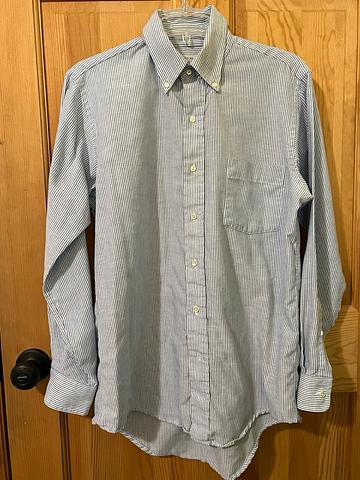 Striped button up