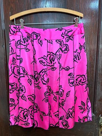 Rose Silk Skirt