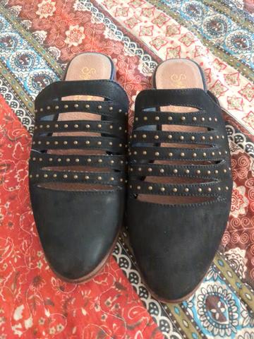 Studded Mule Slides