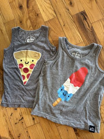 Bundle of food graphic tanks