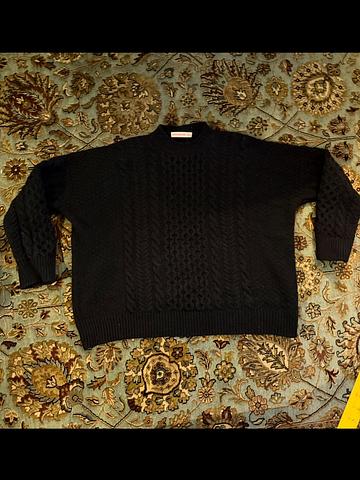 cable knit sweater