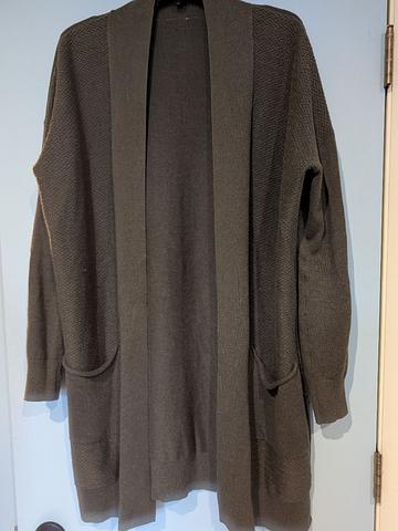 Open front long cardigan