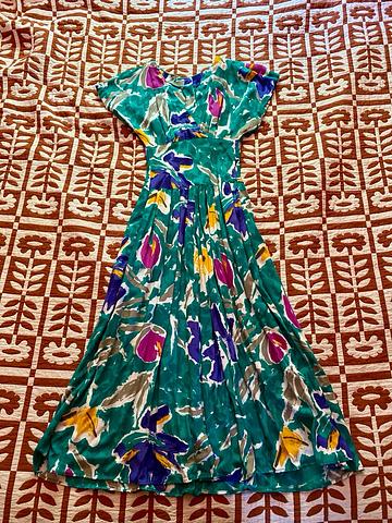 Ultimate 80s Floral Dress