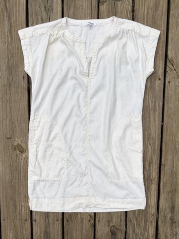 Oversized Linen Blend Mini Dress