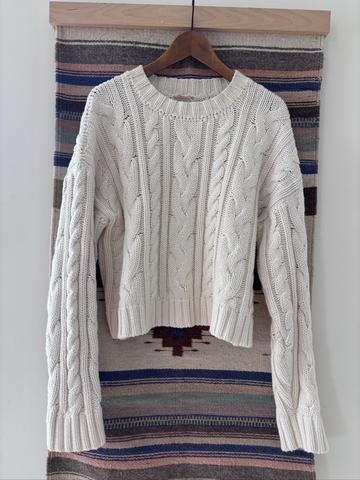 Patti Cable-knit Crewneck Sweater