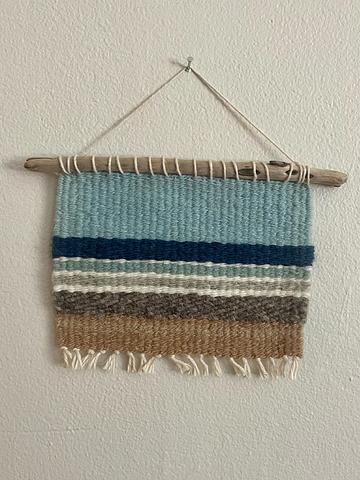 Woven wall hanging