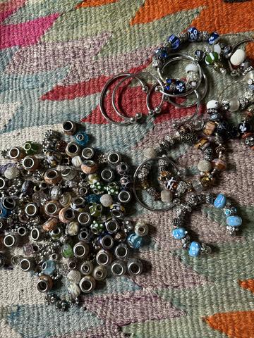 Beads and Bracelet Lot