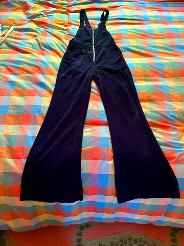 East Coast Flare Navy Corduroy Overalls