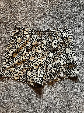 Floral Block Print Shorts