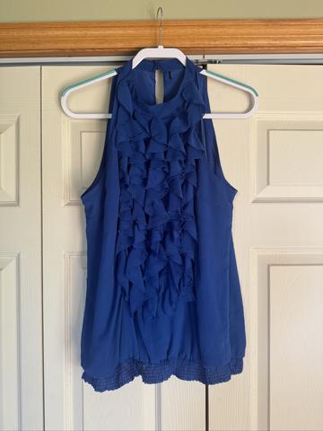 Royal blue blouse