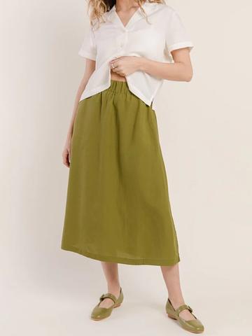 meadow linen skirt