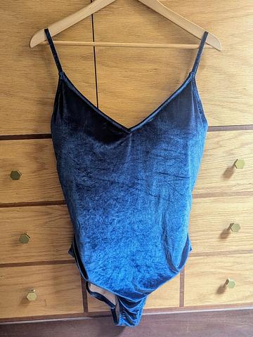 blue velvet swimsuit