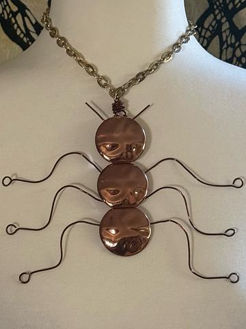 Ant Insect Statemnt Necklace