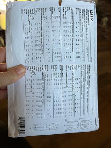 jacket pattern unopened