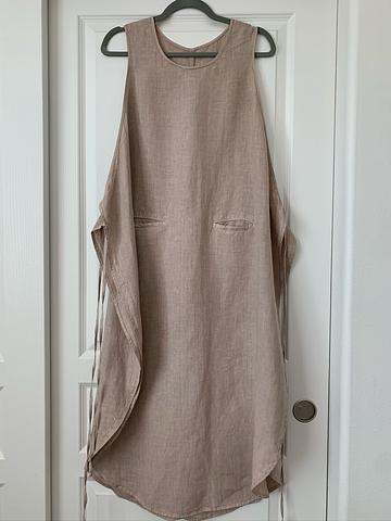 Matteo Los Angeles Linen Apron Dress