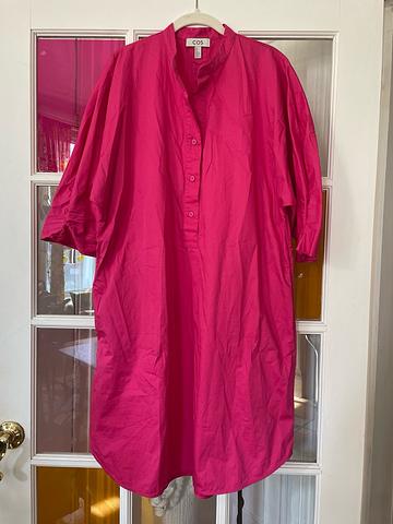 Hot Pink Shirt Dress