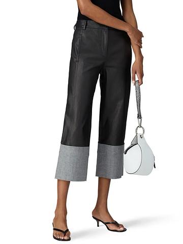 Cuffed and Cropped, Wide Leg Pants