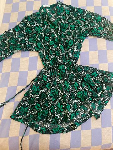 Rodebjer water lily print wrap dress