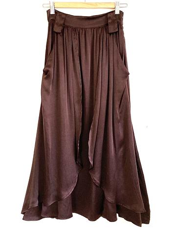 Silk Panel Skirt