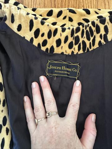 Animal print coat