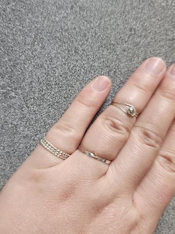 Set of 3 silver rings