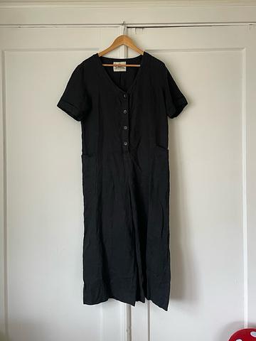 Black Linen Jumpsuit