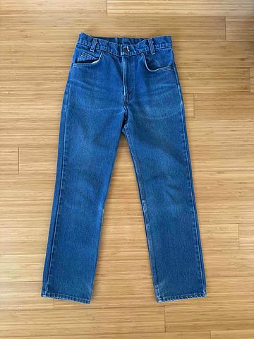 Orange tab jeans