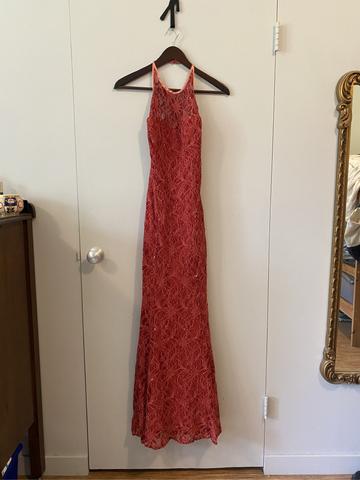 Lacey evening gown