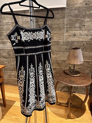 Embroidered  a-line dress