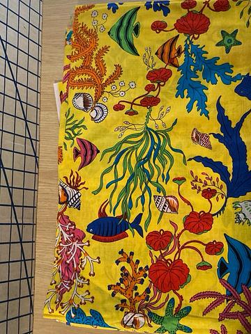 Colorful fish reef fabric
