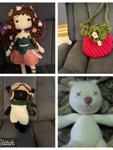Custom crochet dolls