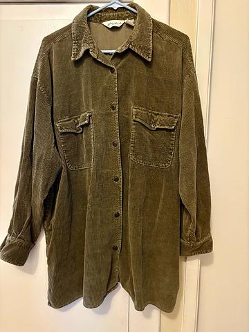 corduroy button up shirt