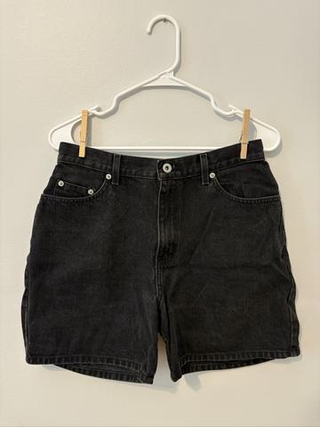 Black Jean Shorts